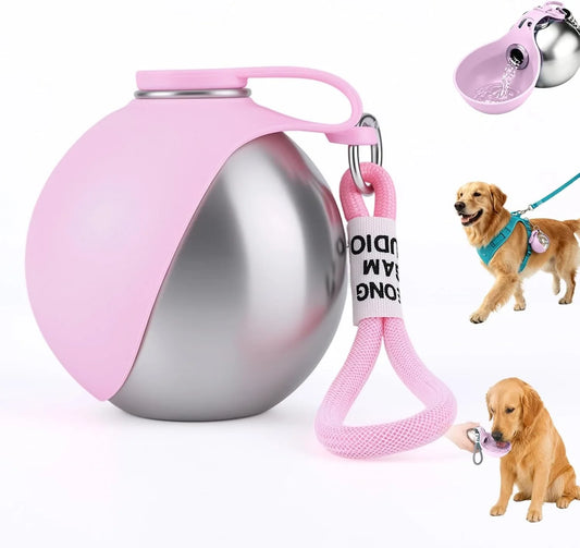 Haustier Trinkflasche mit faltbarem Napf – 285ml, auslaufsicher für Hunde & Katzen